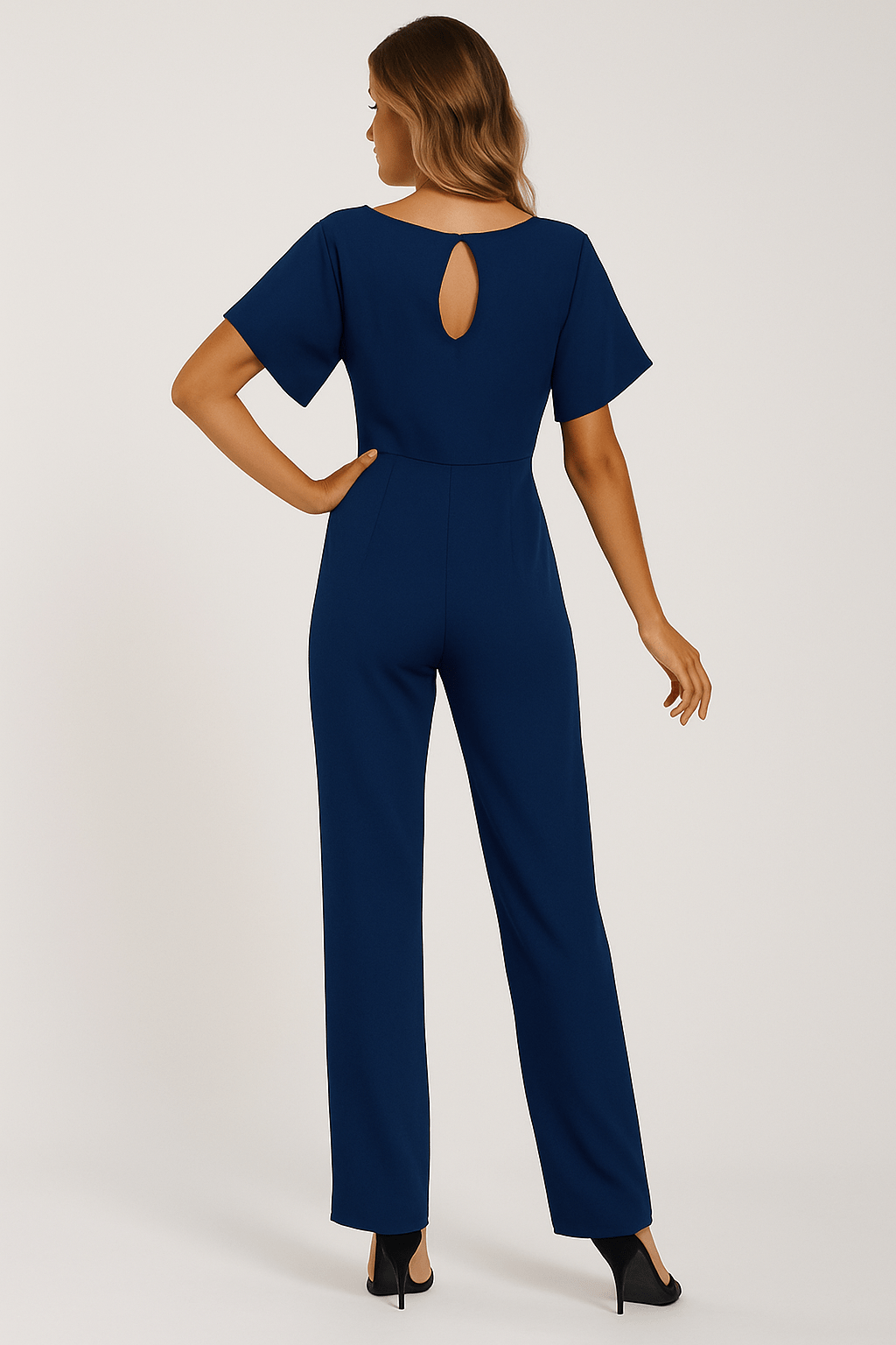 Elegante Jumpsuit Met Ceintuur Voor Dames