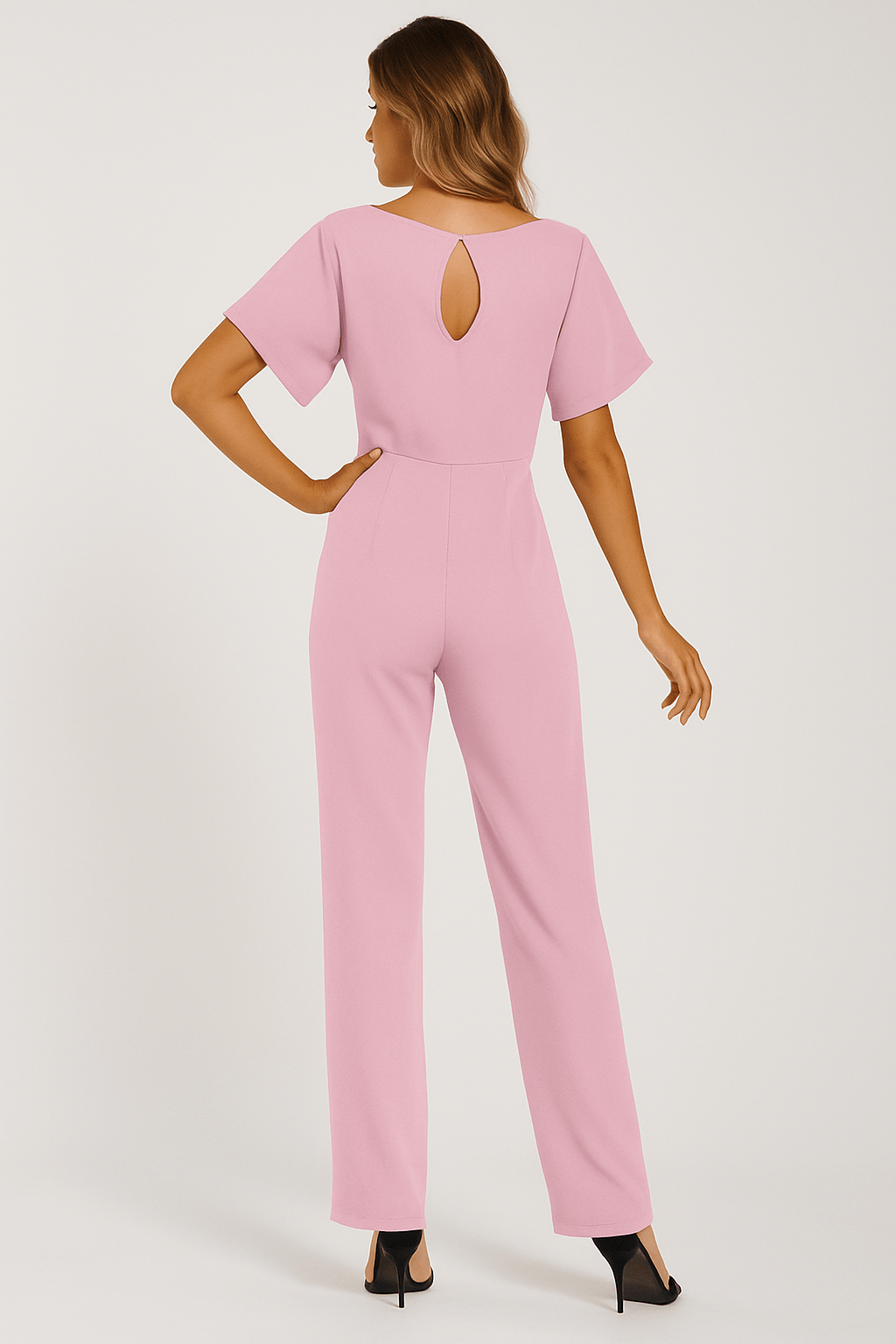 Elegante Jumpsuit Met Ceintuur Voor Dames