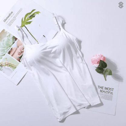 Dames Basic Hemdje Set Met Spaghettibandjes En Stretch