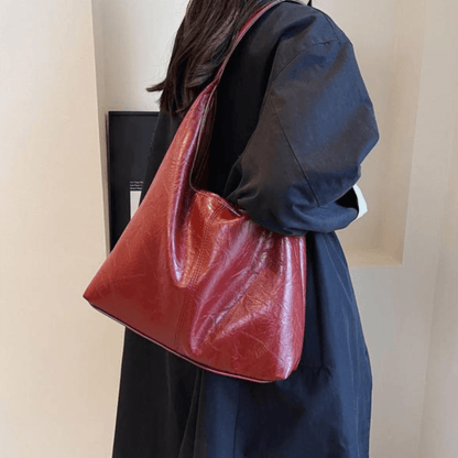 Clarisse - Elegante Leren Schoudertas voor Vrouwen