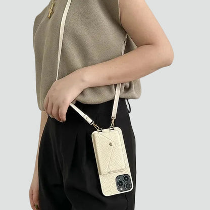 Stijlvolle Crossbody Telefoonhoes Met Kaarthouder Voor Dames