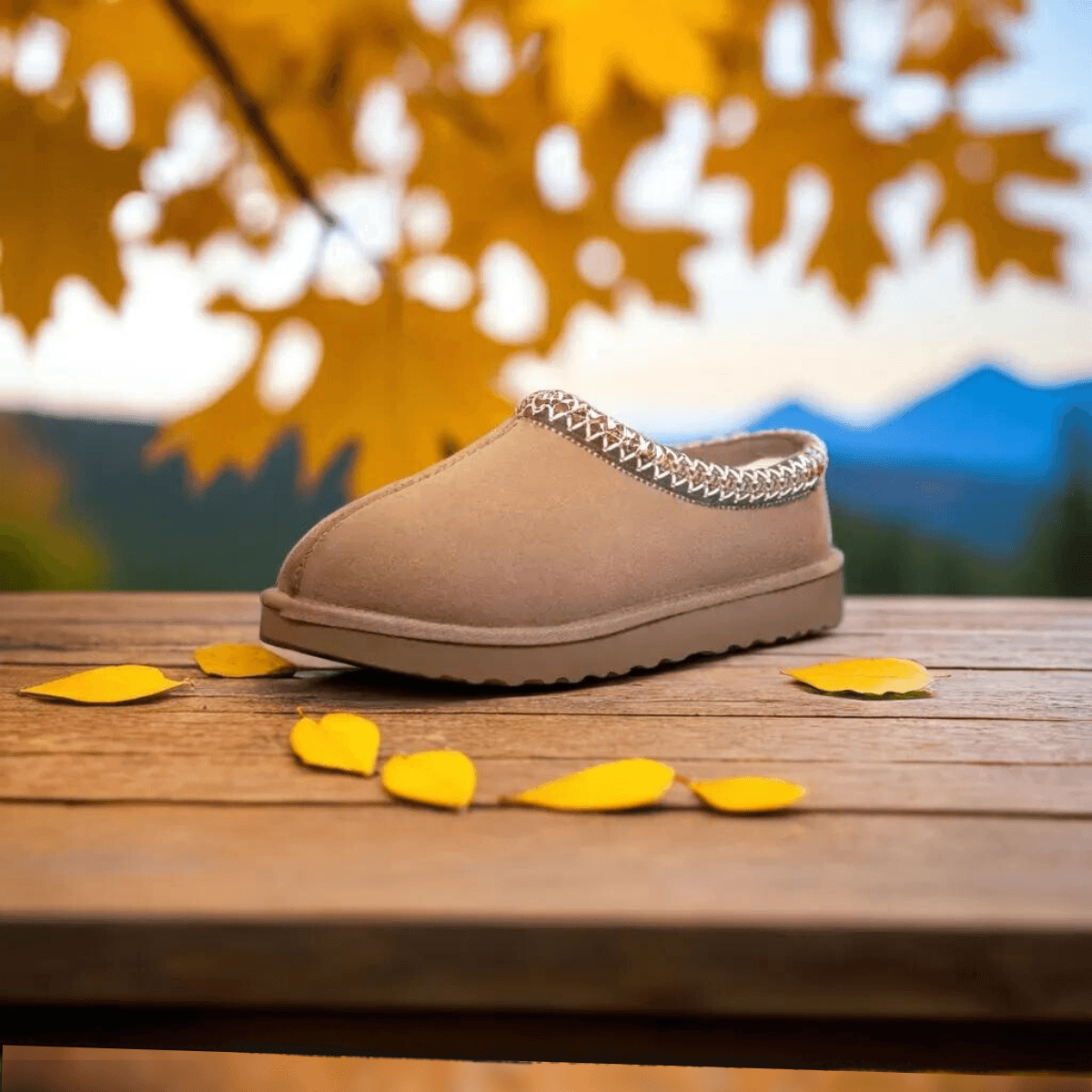 Gevoerde Suede Tasman Slippers voor Dames