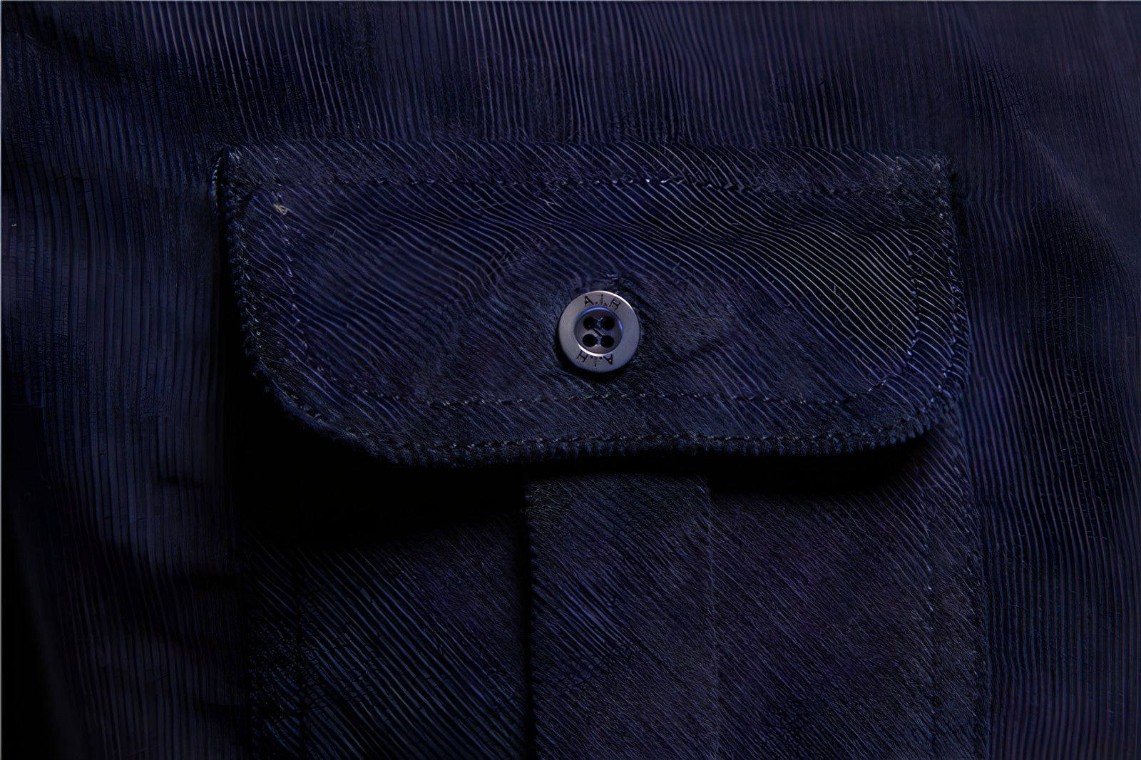 Heren Blouse met Lange Mouwen en Borstzakken