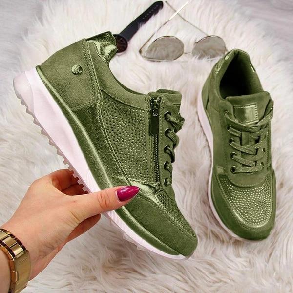 Sibylle - Orthopedische Sneakers Met Zijrits voor Dames