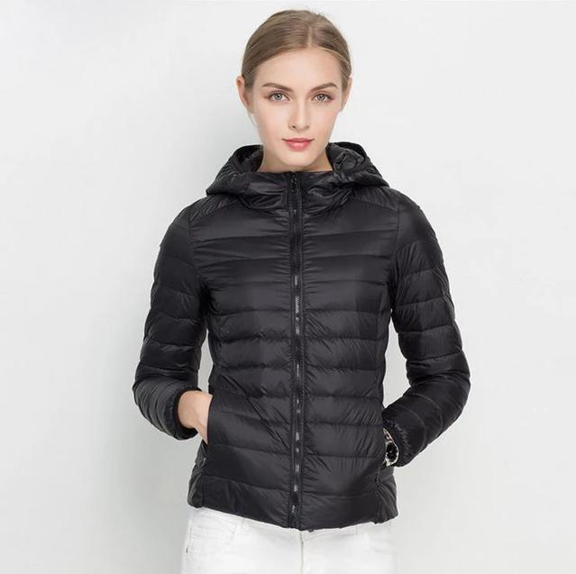 Dames Lichtgewicht Peuterey Jas met capuchon