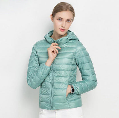 Dames Lichtgewicht Peuterey Jas met capuchon