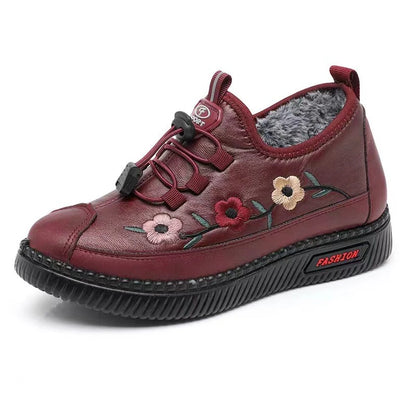Vrouwen Winter Sneakers Enkelhoog Warme Voering Vetersluiting