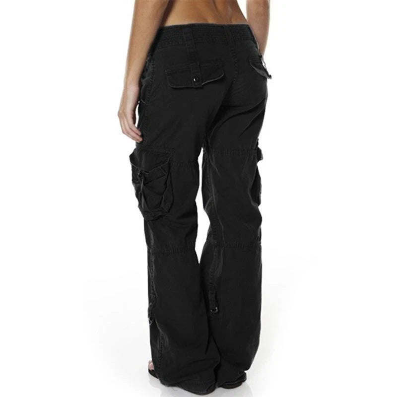 Trendy Robuuste Cargo Broek Dames Met Veel Zakken En Verstelbare Zoom