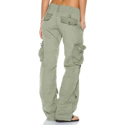 Trendy Robuuste Cargo Broek Dames Met Veel Zakken En Verstelbare Zoom