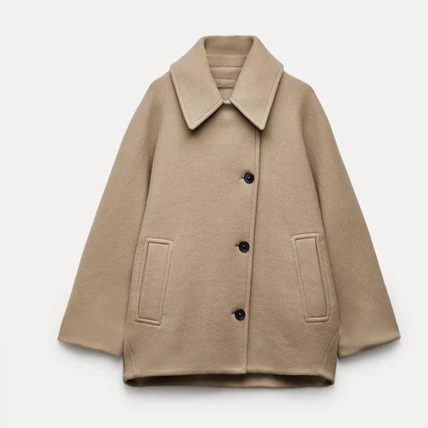 ROSE - Trendy Oversized Wollen Jas voor Dames