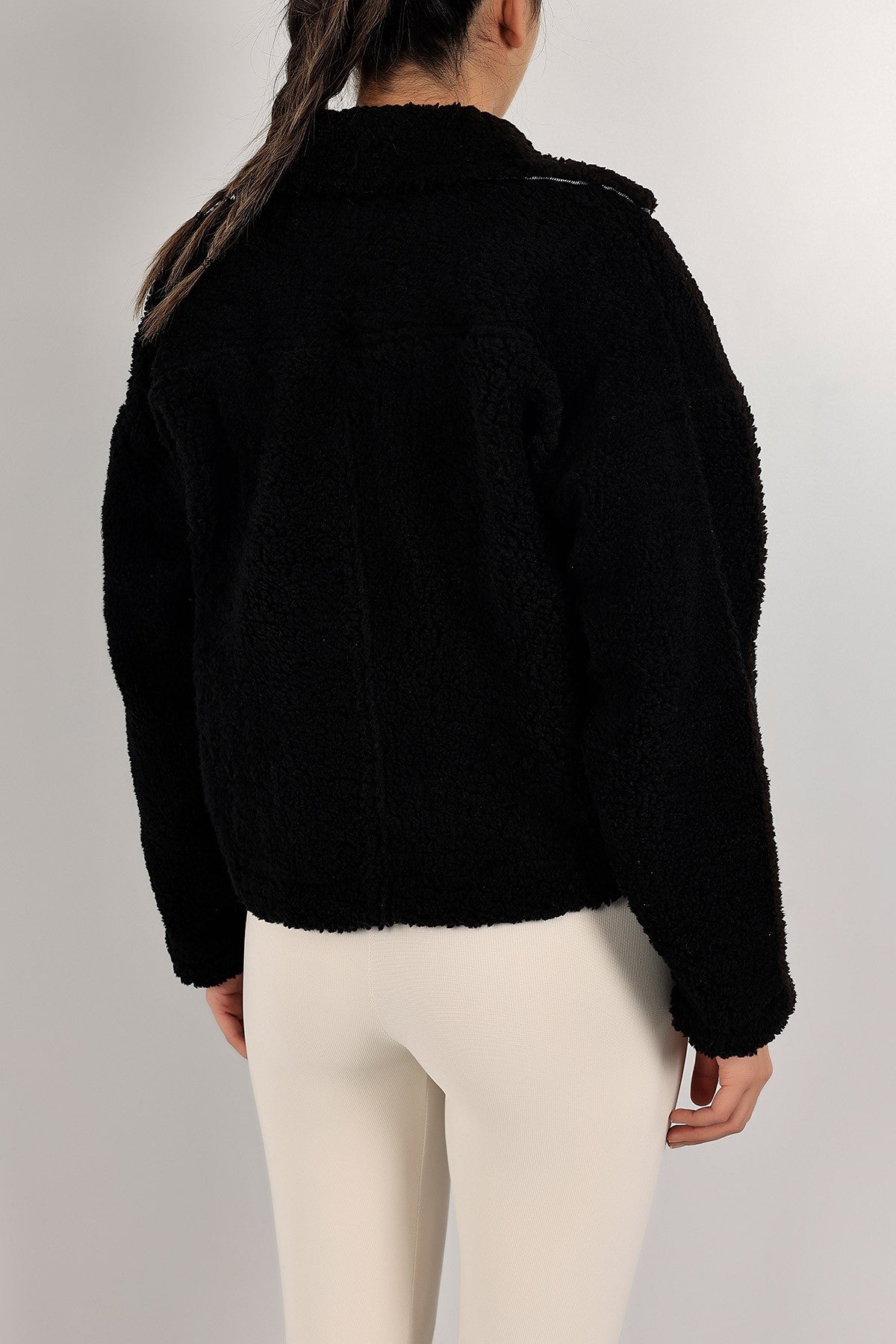 Winterse Oversized Teddy Jas voor Dames
