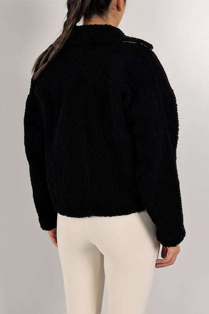 Winterse Oversized Teddy Jas voor Dames