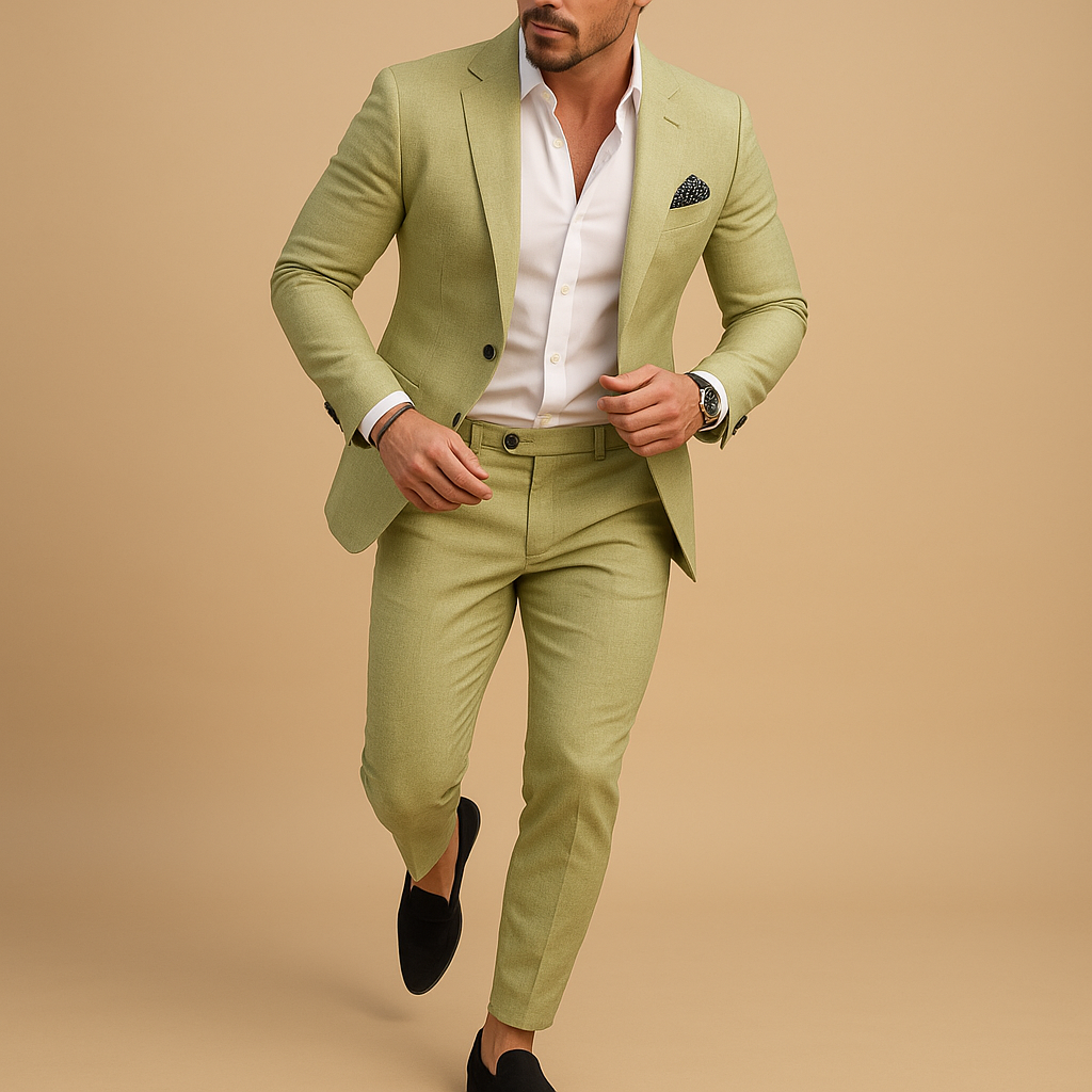 Herenpak Slim Fit Set 2 Delig Blazer en Pantalon