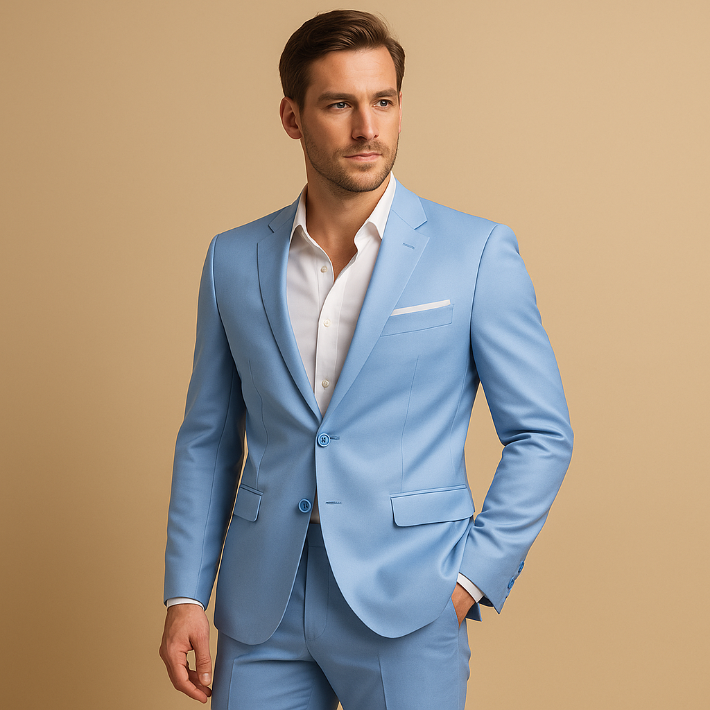 Herenpak Slim Fit Set 2 Delig Blazer en Pantalon Business Bruiloft