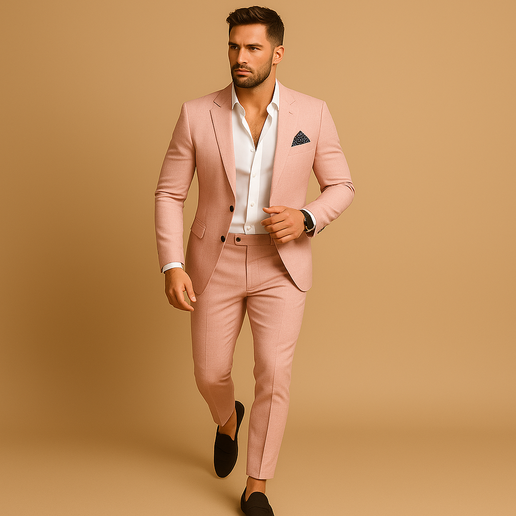 Herenpak Slim Fit Set 2 Delig Blazer en Pantalon