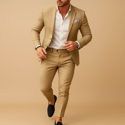 Herenpak Slim Fit Set 2 Delig Blazer en Pantalon