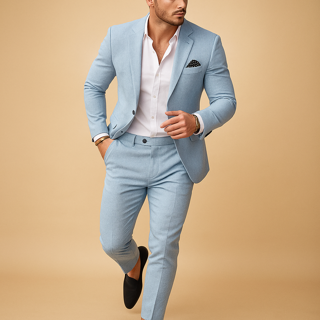 Herenpak Slim Fit Set 2 Delig Blazer en Pantalon