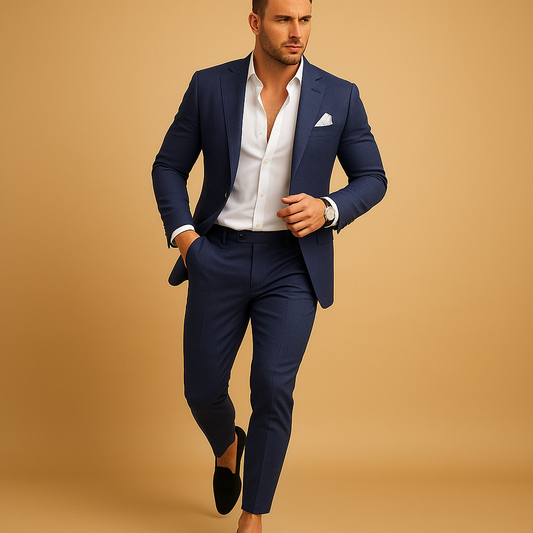 Herenpak Slim Fit Set 2 Delig Blazer en Pantalon