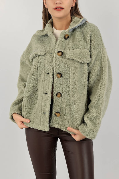 Winterse Oversized Teddy Jas voor Dames