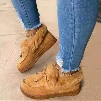 Warme Vrouwen Winter Pantoffels met Faux Fur