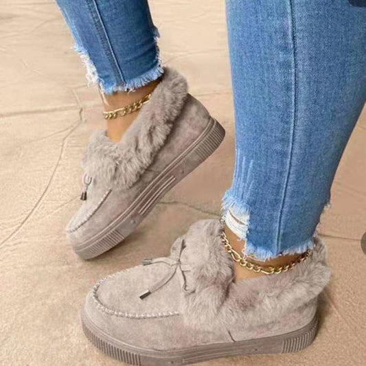 Warme Vrouwen Winter Pantoffels met Faux Fur