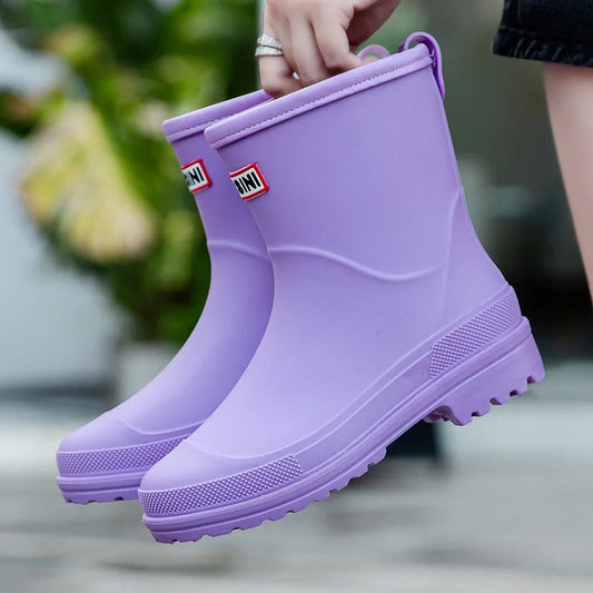 Waterdichte Regenlaarzen Met Antislip Zool Voor Dames