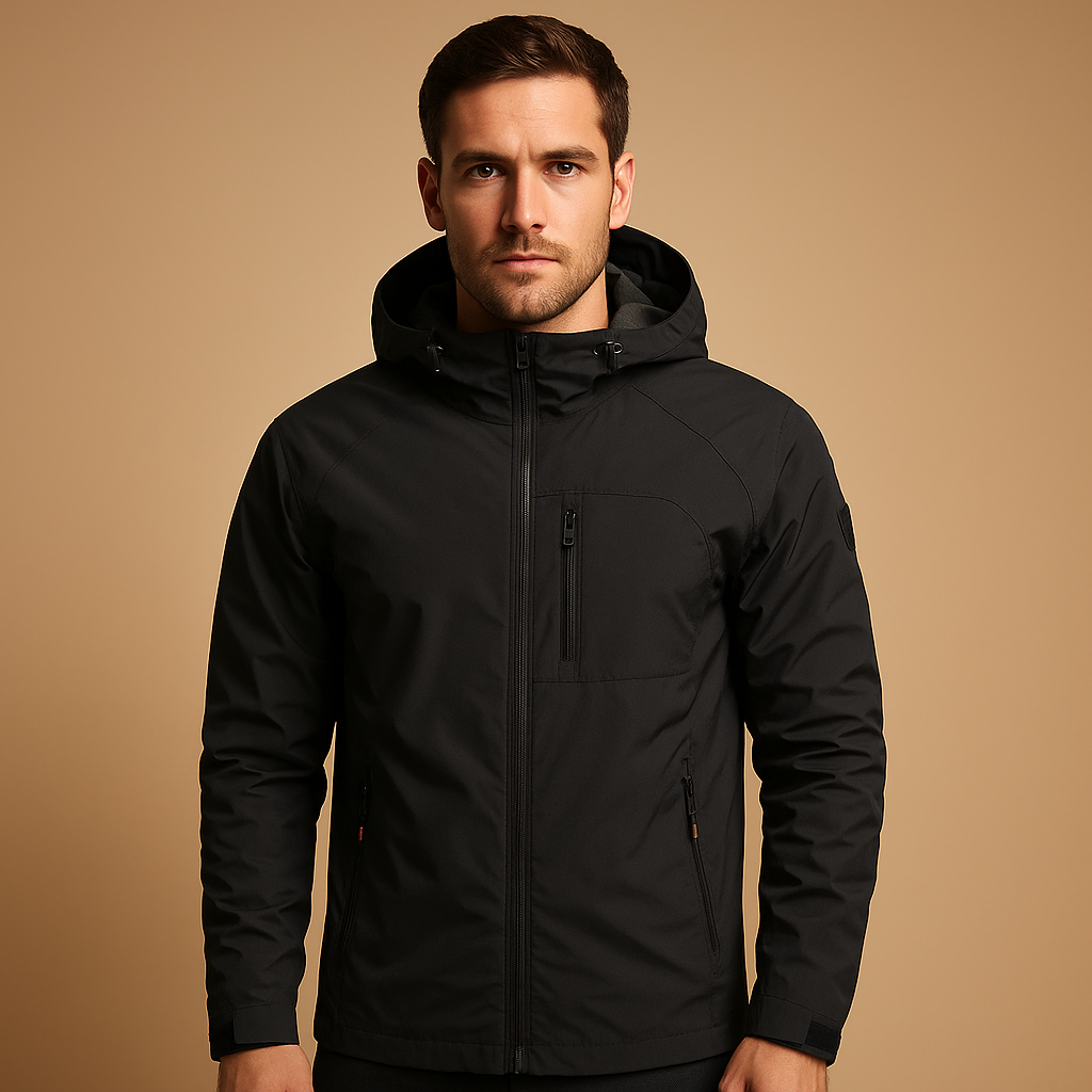 Waterdichte Softshell Winterjas Heren Met Capuchon en Ritszakken