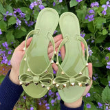 Isabella - Studded Bow-Knot Flip-Flop Sandalen voor dames