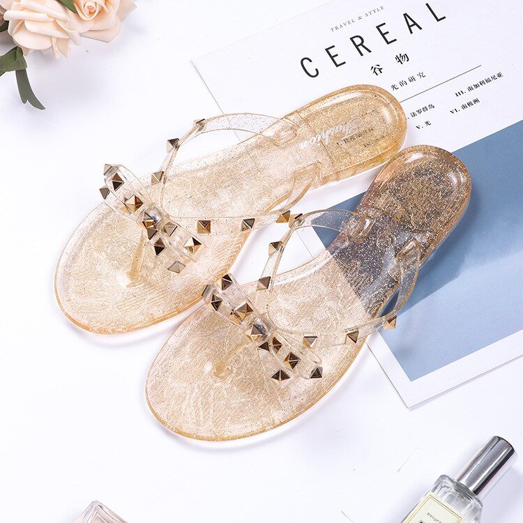 Isabella - Studded Bow-Knot Flip-Flop Sandalen voor dames