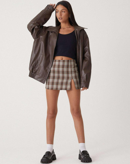 Tara - Oversized Imitatie Leren Jack voor Dames