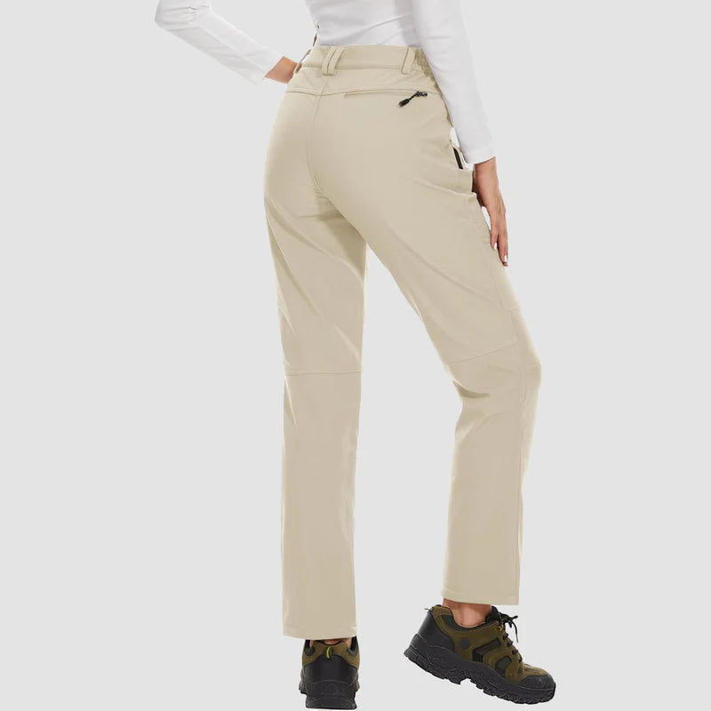 Vrouwen winter sportbroek waterdicht gevoerd