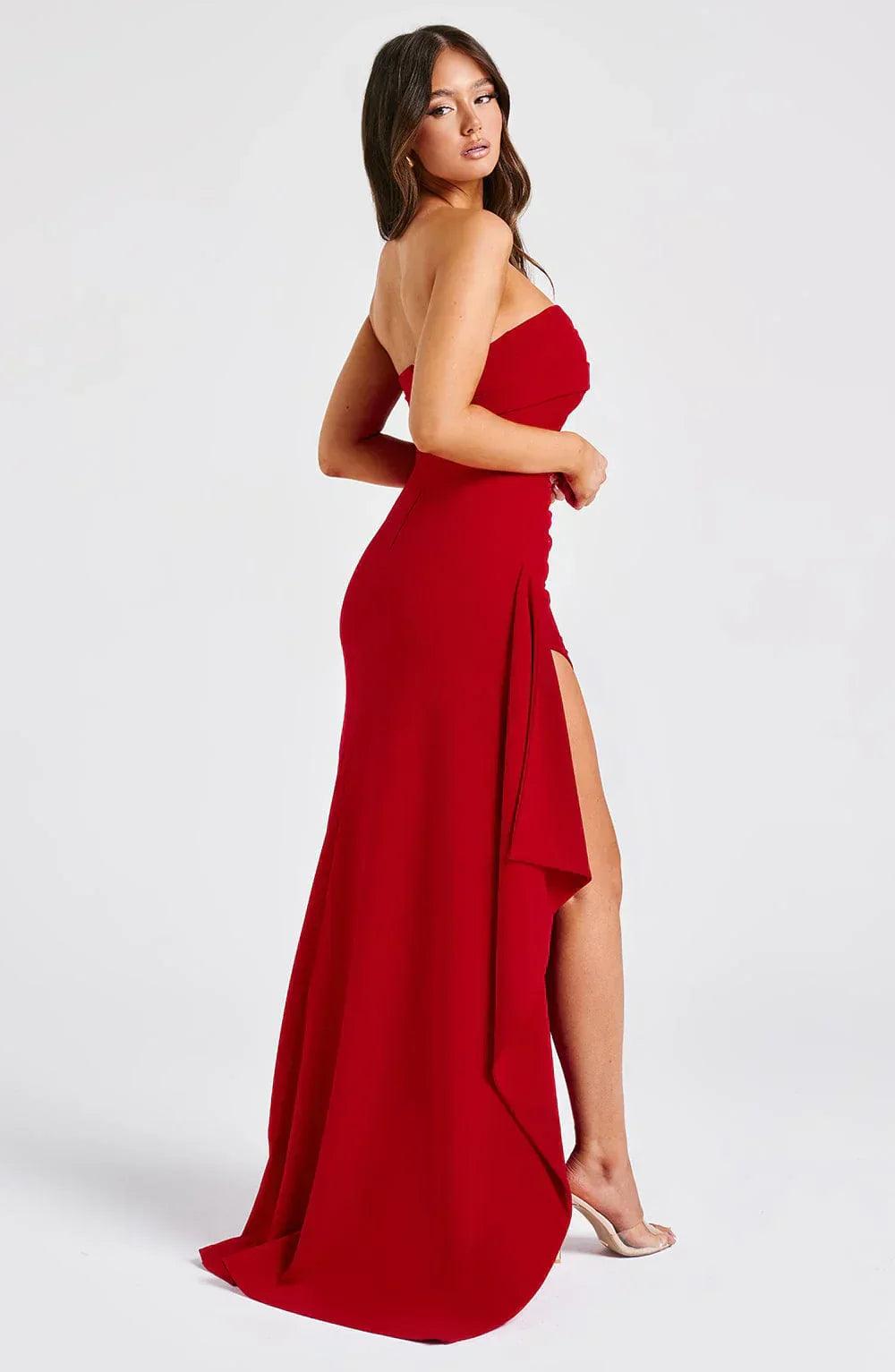 Amara – Elegante maxi feestjurk met hoge split